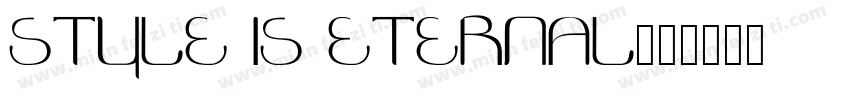 style is eternal字体转换